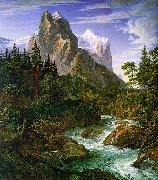 Joseph Anton Koch The Wetterhorn with the Reichenbachtal oil painting reproduction